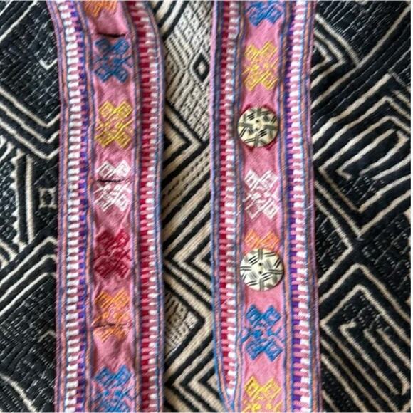 A Territory Ahead Cotton Tribal Geometric Vest Sz S - Picture 4 of 5